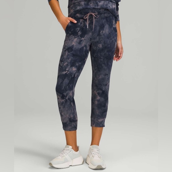 Lululemon Ready to Rulu Jogger Crop Diamond Dye Lunar Rock True Navy - Picture 1 of 5